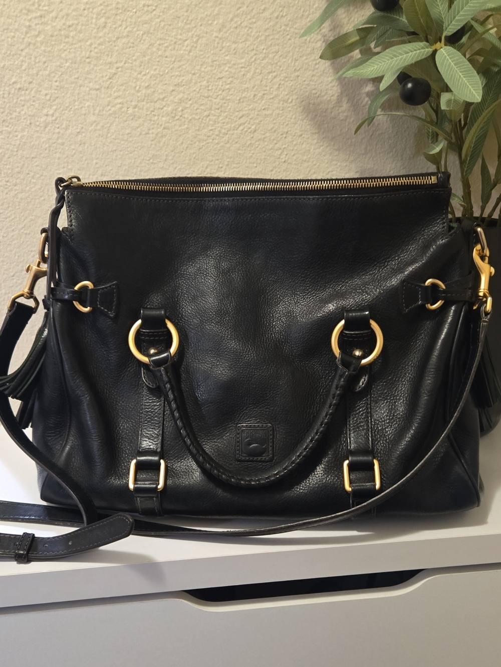 Dooney & Bourke Large Black Florentine Bag